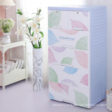 Fashionable Plastic Drawer Wardrobe Cabinet (206063)